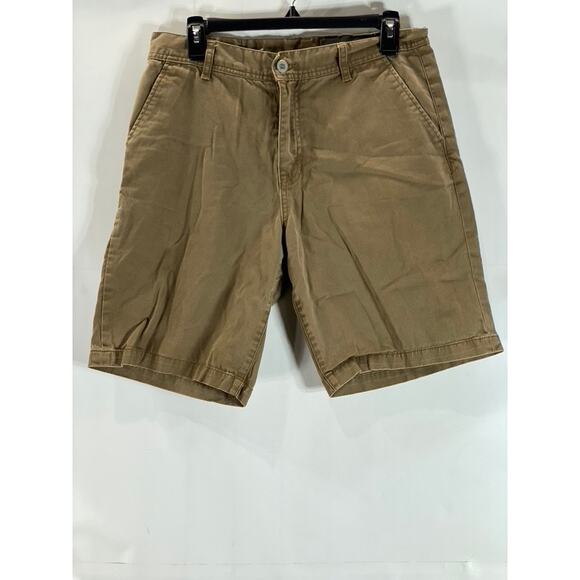 STANDARD CLOTH Men's Tan Skinny Four-Pocket Chino Shorts SZ 32 - Picture 1 of 12